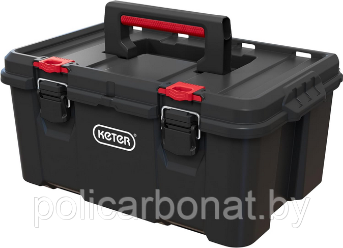 Ящик для инструментов Keter Stack'N'Roll Tool Box, черный/красный - фото 1 - id-p166678934