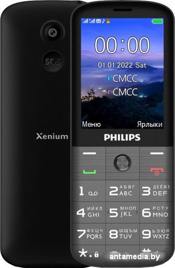 Кнопочный телефон Philips Xenium E227 (темно-серый)