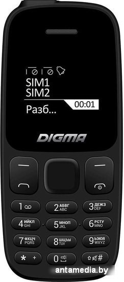 Мобильный телефон Digma Linx A106 (черный) - фото 2 - id-p226408510