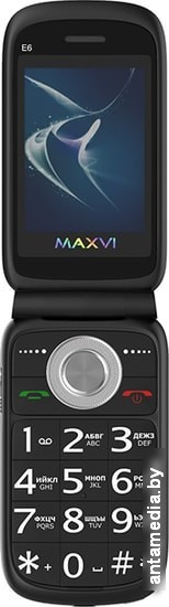 Мобильный телефон Maxvi E6 (черный) - фото 2 - id-p226408517