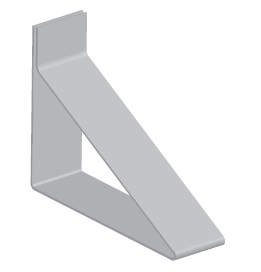 Кронштейн для крепления в желобе KD.02-100 Ц