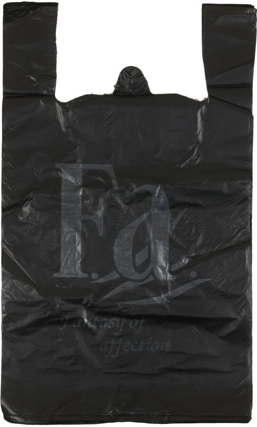 Пакет-майка Klebebander (упаковка) 30+16*54 см, 30 мкм, с логотипом Fа, 50 шт., черный - фото 2 - id-p226412855