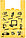 Пакет-майка A.D.M (упаковка) 41+18*66 см, 20 мкм, «Техника», 50 шт., желтый, фото 3