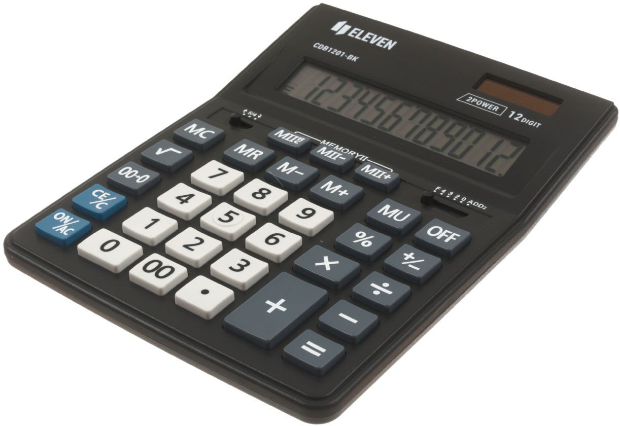 Калькулятор 12-разрядный Eleven CDB1201 черный