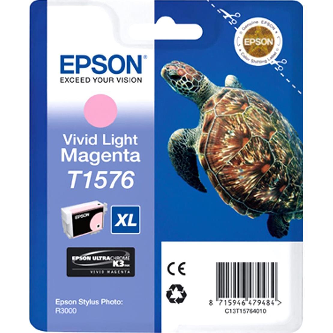 Картридж T1576 C13T15764010 Vivid Light Magenta для EPS ST Photo R3000 - фото 1 - id-p226414138