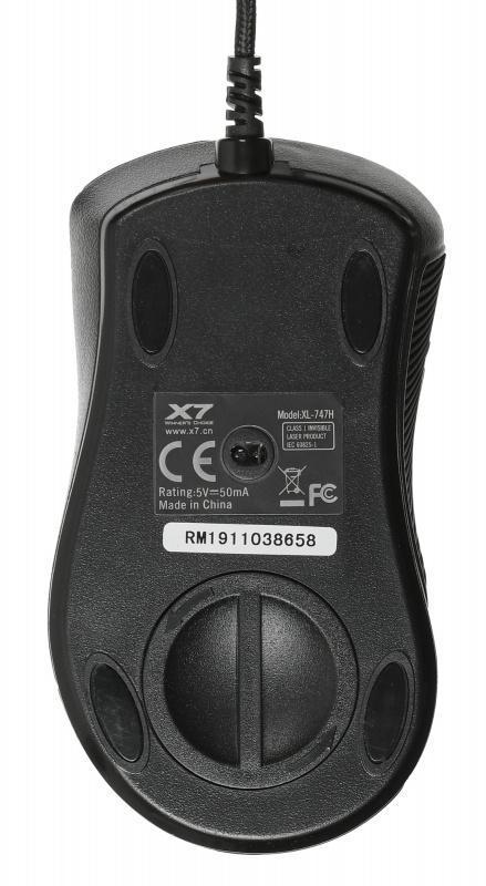 Мышь A4Tech Oscar Editor XL-747H коричневый/рисунок лазерная (3600dpi) USB2.0 (6but) - фото 1 - id-p226414244