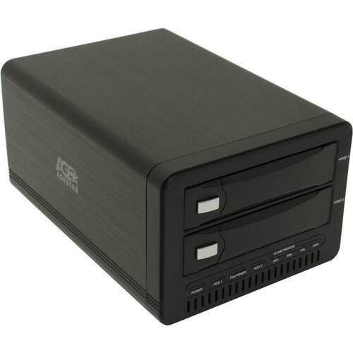 Внешний бокс AgeStar 3U2B3A1-Black (для 2x3.5" SATA HDD USB3.0) - фото 1 - id-p226414030