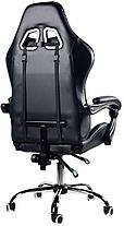 Кресло вибромассажное Calviano ASTI ULTIMATO total black черно-салатовое, фото 3