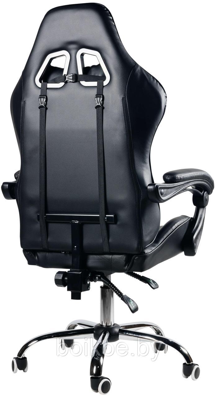 Кресло вибромассажное Calviano ASTI ULTIMATO total black черно-салатовое - фото 4 - id-p226414466