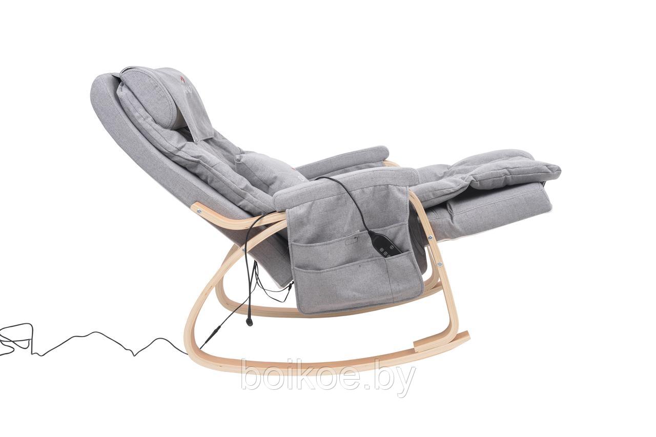 Кресло-качалка массажное Calviano Armonia с подогревом Серый - фото 2 - id-p226414505