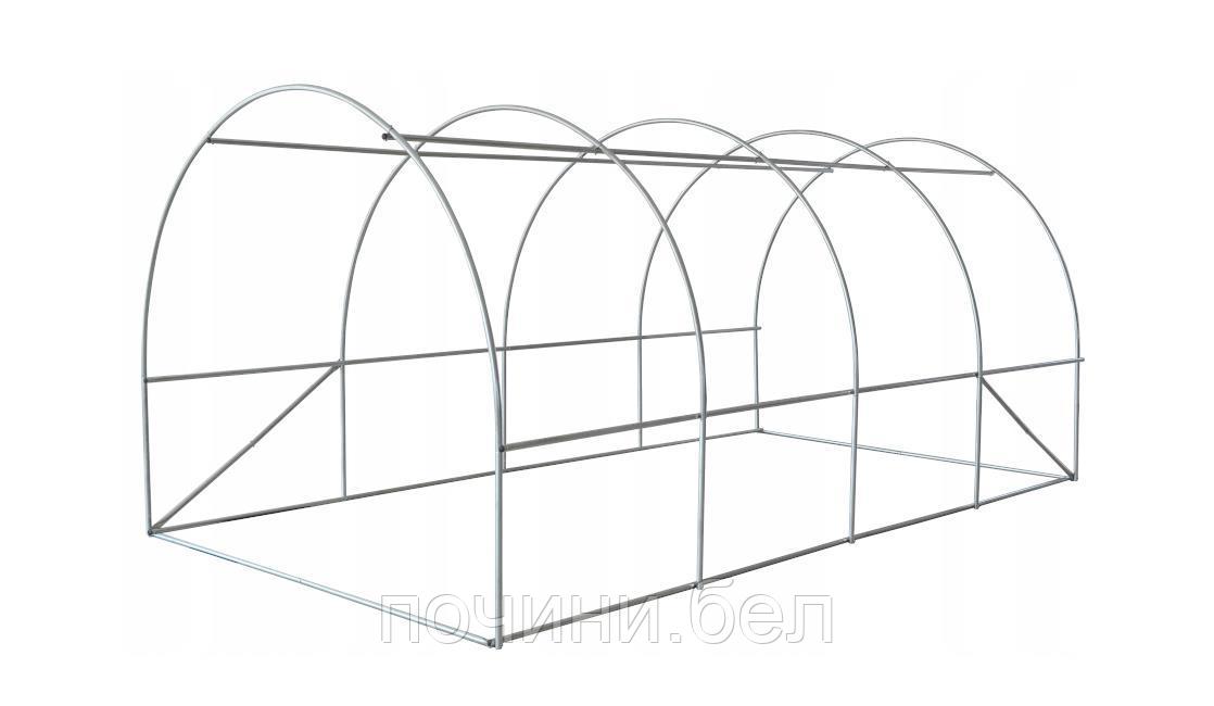 Каркас для теплицы (парника) РОСТОК под пленку 4х3х2 метра БЕЗ ЧЕХЛА 19труба
