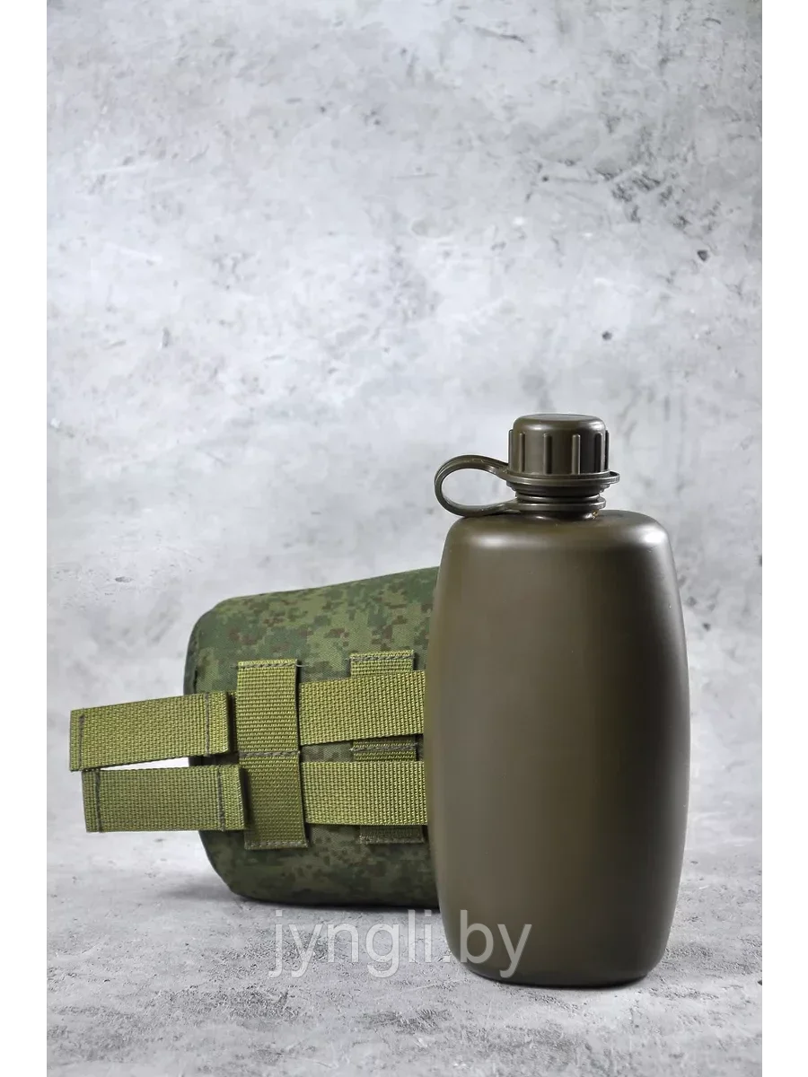 Фляжка армейская в зеленом чехле - фото 8 - id-p226414831