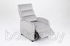 Кресло вибромассажное CALVIANO велюр Серый, фото 2