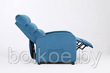 Кресло вибромассажное CALVIANO велюр Синий, фото 2