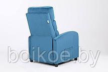 Кресло вибромассажное CALVIANO велюр Синий, фото 3