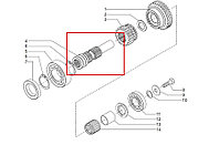 Вал КПП БМЕ 1565 МАЗ-МАН
