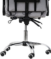 Кресло игровое с массажем и подножкой Calviano AVANTI ULTIMATO с подножкой серый, фото 2