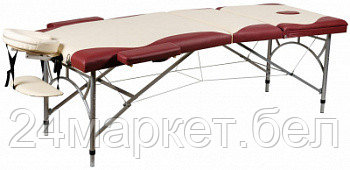 Массажный стол складной Atlas sport Strong (70 см 3-с алюминиевый усиленная столешница) бежевый, фото 2