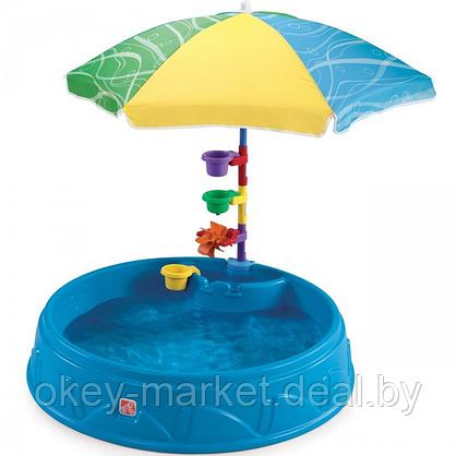 Песочница детский садовый бассейн с зонтиком и аксессуарами 2в1 Step2  7160, фото 2