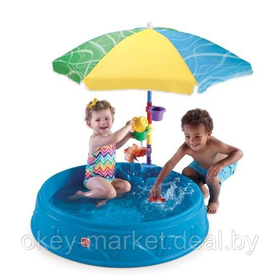 Песочница детский садовый бассейн с зонтиком и аксессуарами 2в1 Step2 7160 - фото 6 - id-p226420094