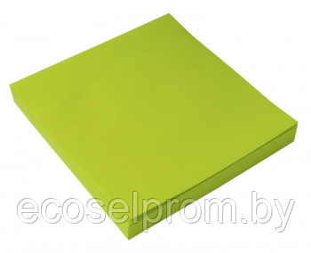 Блок самоклеящийся бумажный Silwerhof 682161-06 76x76мм 100лист. 75г/м2 неон зеленый - фото 2 - id-p226420202