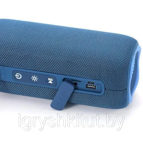 Беспроводная портативная Bluetooth колонка TG654 с RGB ПОДСВЕТКОЙ, speakerphone, радио, blue - фото 3 - id-p226420180