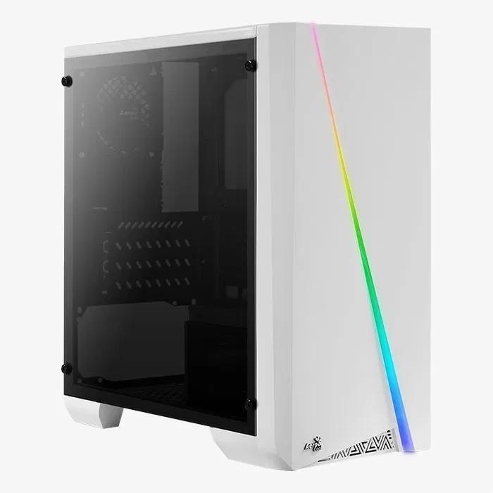 Корпус MiniTower AeroCool Cylon Mini White ( mATX, Window , без БП )"[59266] (4718009159266)