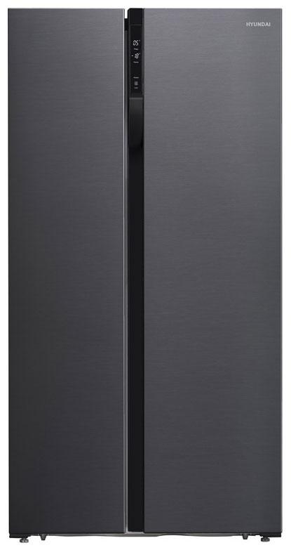 Холодильник Hyundai CS5003F (Side by Side) черная сталь - фото 1 - id-p213416346