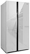 Холодильник Hyundai CS5003F (Side by Side) белое стекло, фото 2