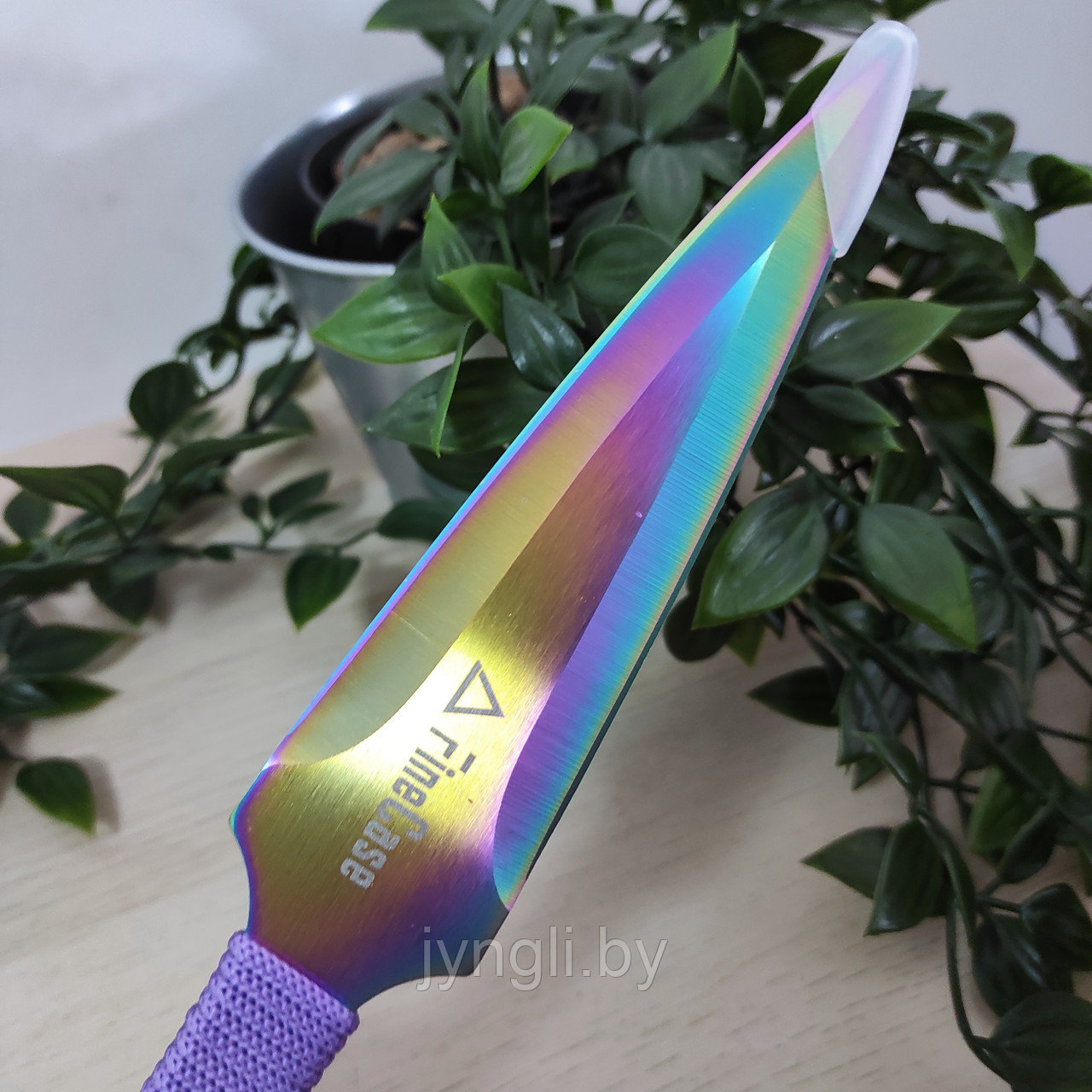 Набор метательных ножей BOKER 440C STAINLESS (перламутрово-розовый) - фото 2 - id-p226420475