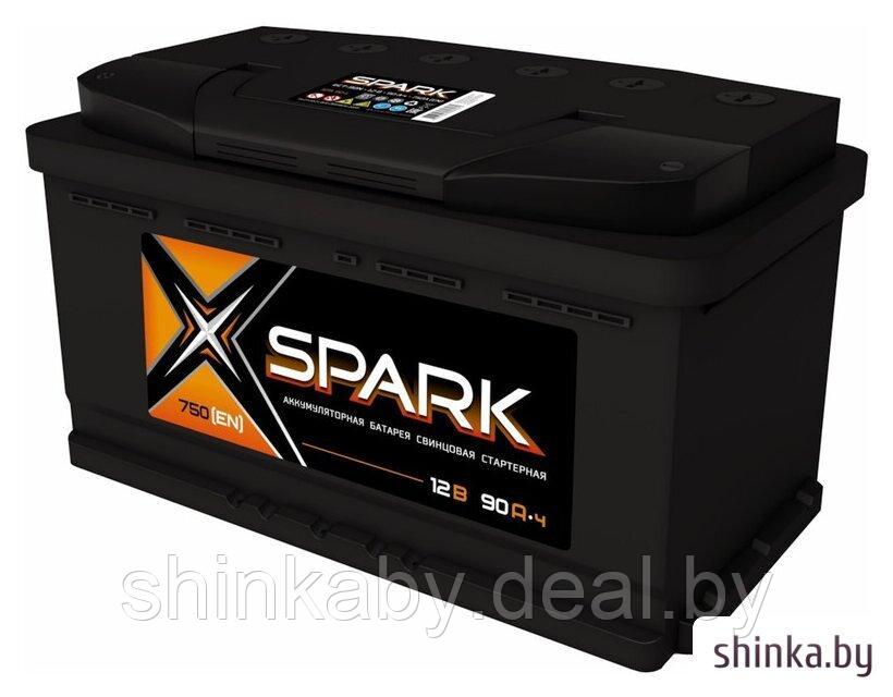 Автомобильный аккумулятор Spark 750A (EN) L+ SPA90-3-L (90 А·ч) - фото 1 - id-p226444297