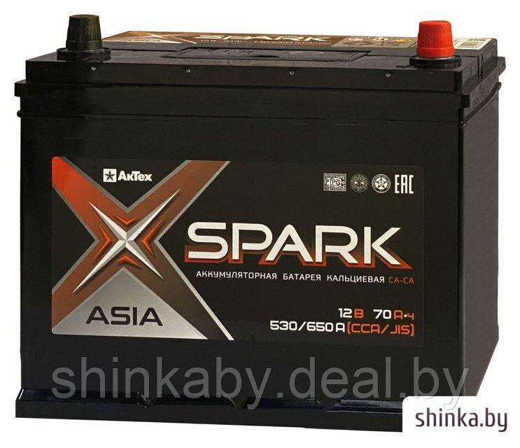Автомобильный аккумулятор Spark Asia 530/650A EN/JIS L+ SPAA70-3-L (70 А·ч) - фото 1 - id-p226444324