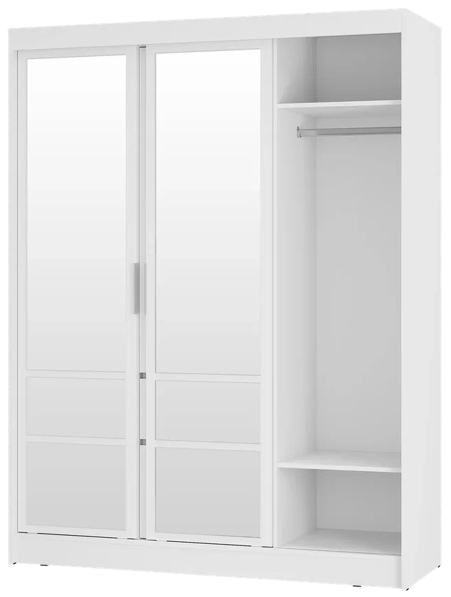 Спальный гарнитур Симпл - Комплект 6 - Белый (BTS) - фото 2 - id-p226444617