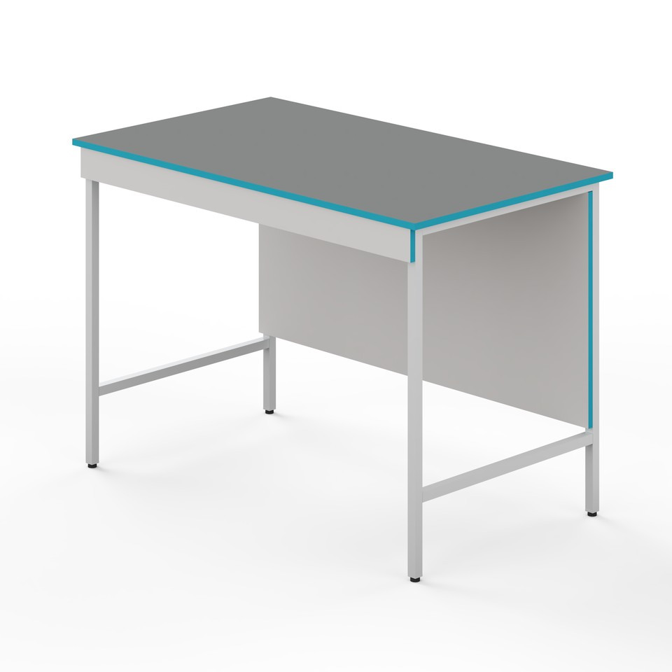 Открытый стол для работы стоя со столешницей из химстойкого пластика СЛВ НВК 1200 ПЛАСТ - фото 1 - id-p226442040