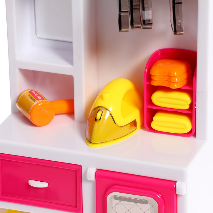 Набор мебели для кукол "Ванная комната", раковина, гардеробная - фото 5 - id-p226444726