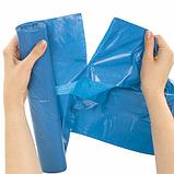 Мешки для мусора 60 л синие в рулоне 20 шт. особо прочные, ПВД 30 мкм, 60х70 см, LAIMA Цена без НДС!, фото 4
