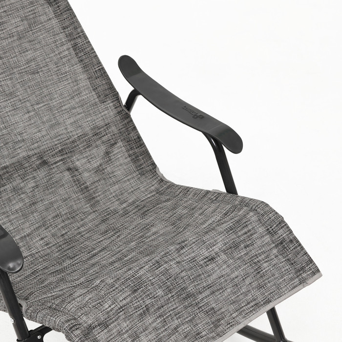 Кресло-качалка "Нарочь", каркас черный, сиденье серое - фото 3 - id-p226445257