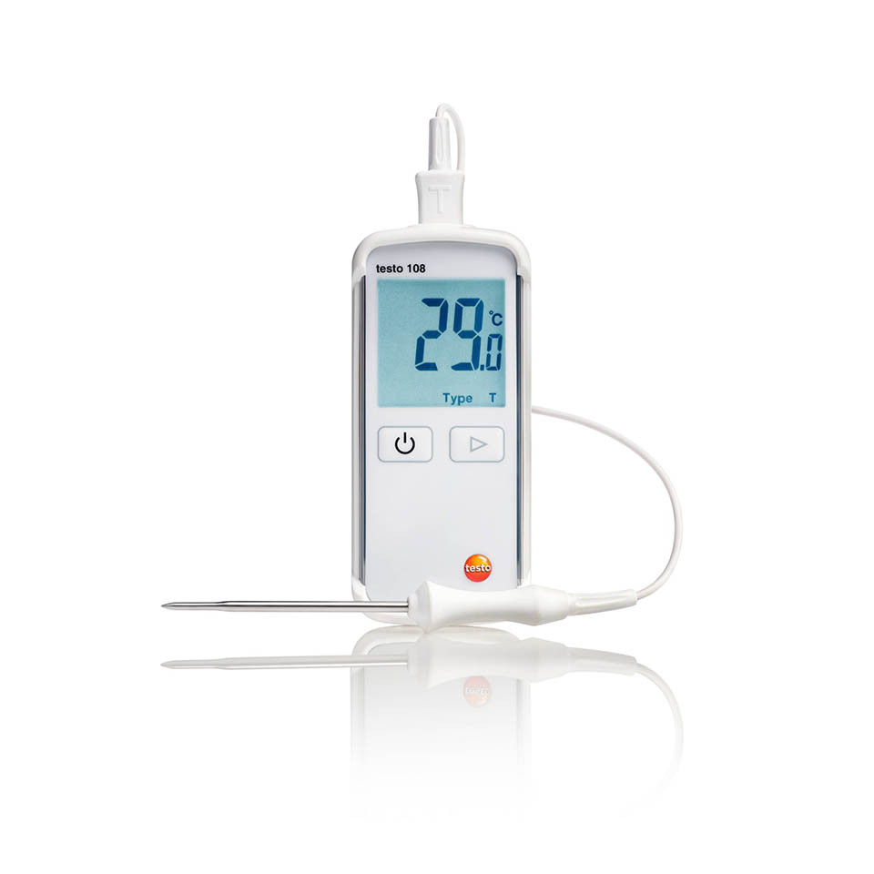 Термометр пищевой Testo 108 ( водонепроницаемый, зонды типа Т и К) - фото 1 - id-p226443224