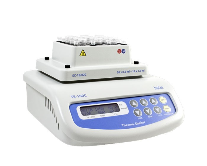 Термошейкер BioSan TS-100C (с охлаждением, +4 +100 °C, 1400 об/мин) - фото 1 - id-p226443394