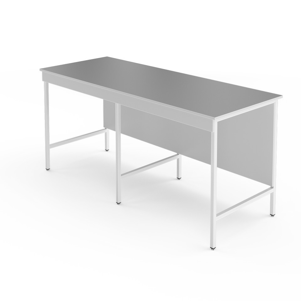 Высокий лабораторный стол со столешницей из химстойкого пластика НВ-1800 ЛСПв - фото 1 - id-p226442371