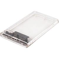 Внешний корпус AgeStar 3UB2P4 (TRANSPARENCY)USB 3.0 2.5" SATAIII HDD/SSD пластик, прозрачный {50}