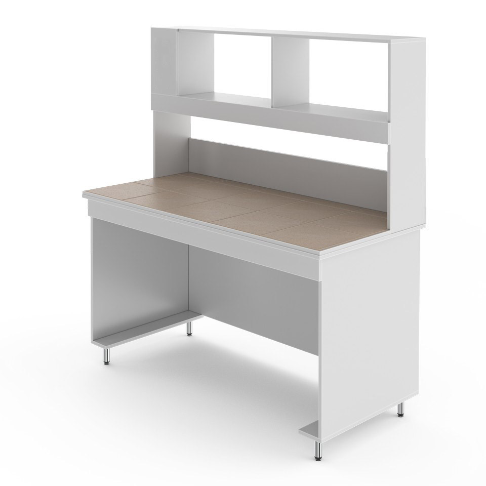 Физический лабораторный стол без розеток со столешницей из керамогранитной плитки НВ-1500 ПК-М - фото 1 - id-p226442393