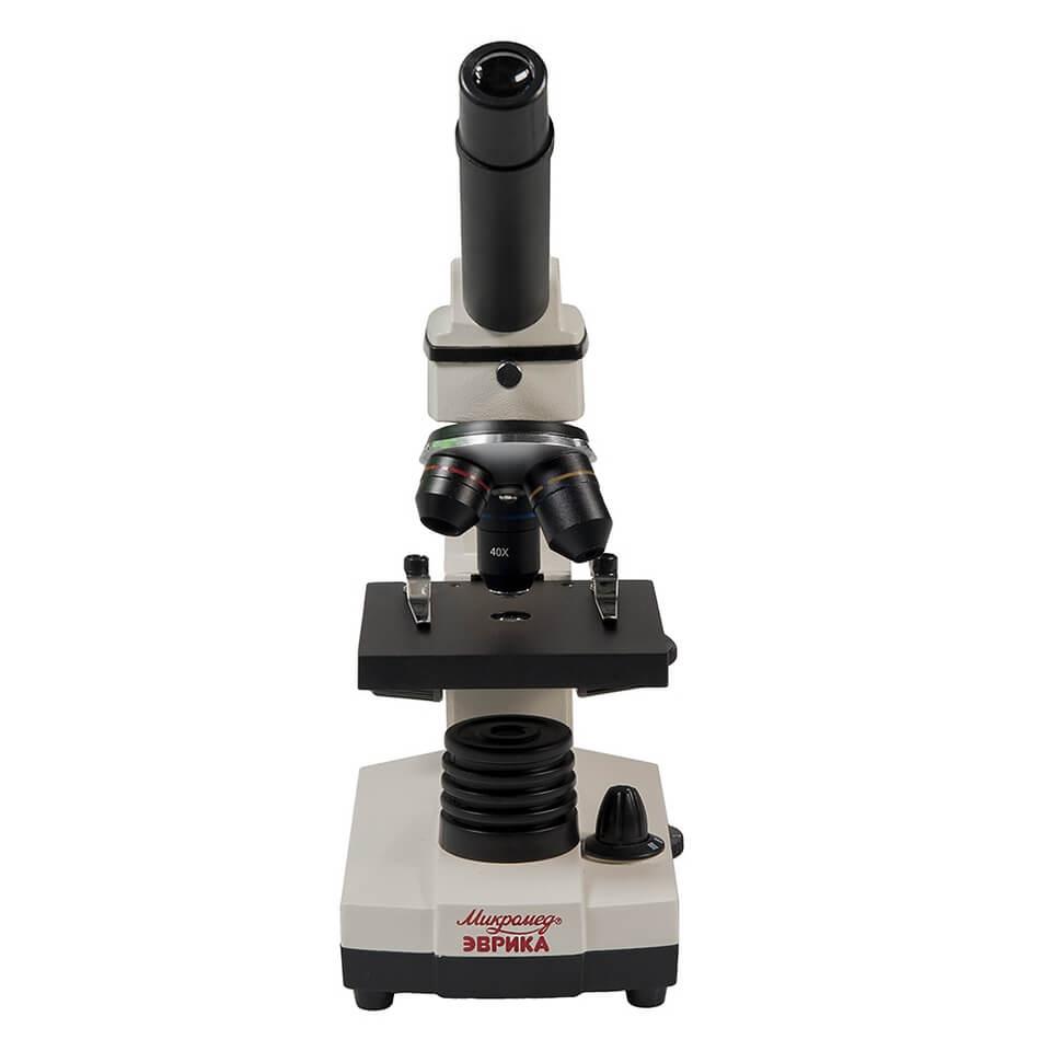 Микроскоп Микромед Эврика 40х-1280х (монокулярный, с видеоокуляром, в кейсе) - фото 1 - id-p226441396