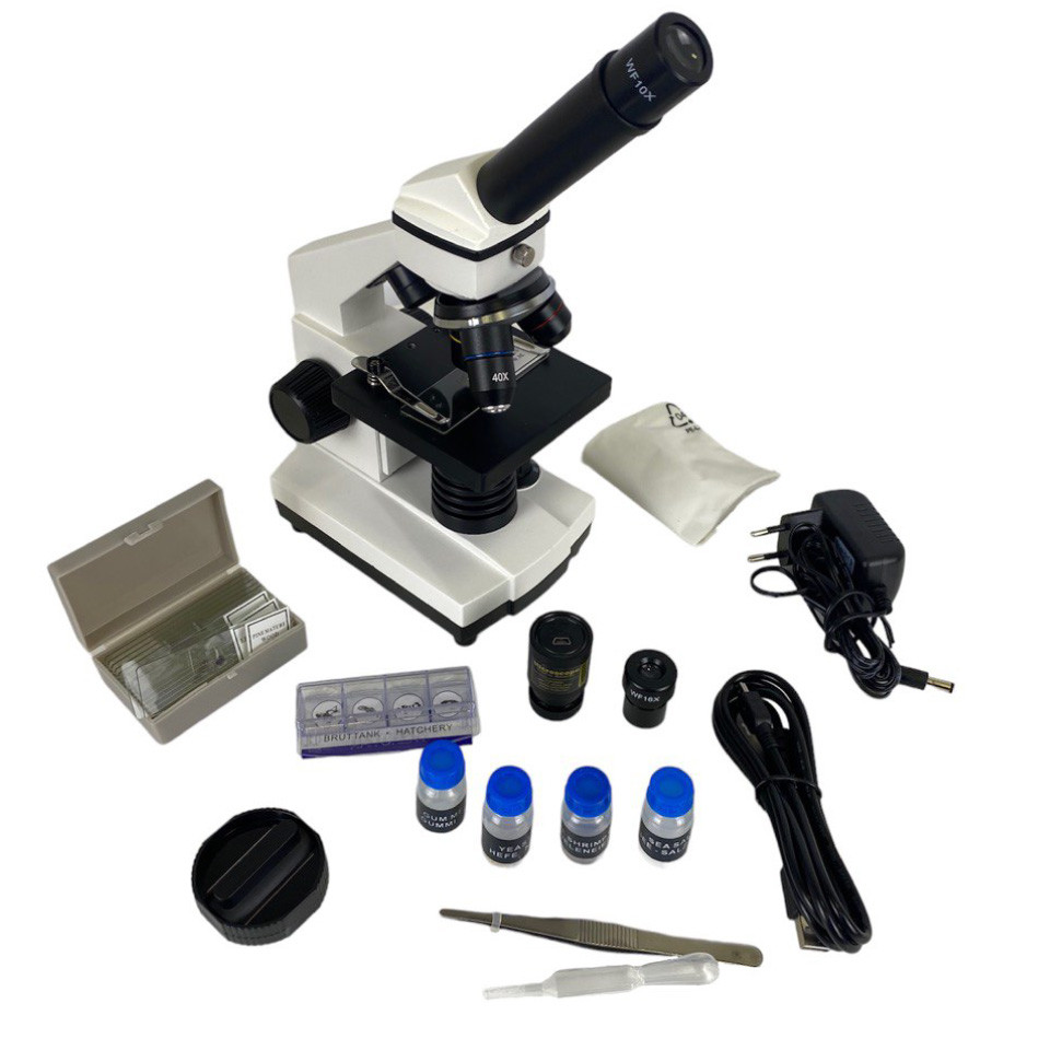 Микроскоп Эрудит ETM-42XT (монокулярный, с видеоокуляром, в кейсе) - фото 1 - id-p226441460