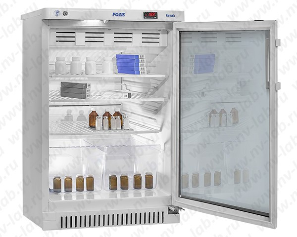 Холодильник ХФ-140-1 ТС ПОЗИС фармацевтический для хранения препаратов и вакцин (дверь тонированный - фото 1 - id-p226443590