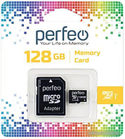 Карта памяти Perfeo microSDXC PF128GMCSX10U1A 128GB (с адаптером)