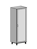 Шкаф для хранения ТШ-101 (420*420*1700), металлическая дверь