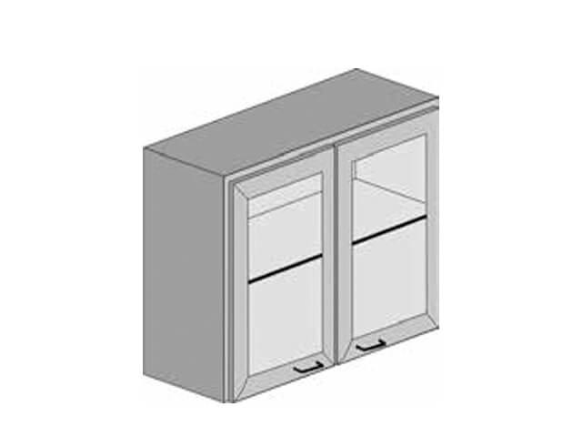 Шкаф навесной ТШ-21 (830*320*600), стеклянные дверцы - фото 1 - id-p226443834