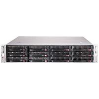 Supermicro Chassis CSE-826BE2C-R741JBOD, 2U, Storage JBOD chassis, 12 x 3.5" hot swap bays, Dual Expander