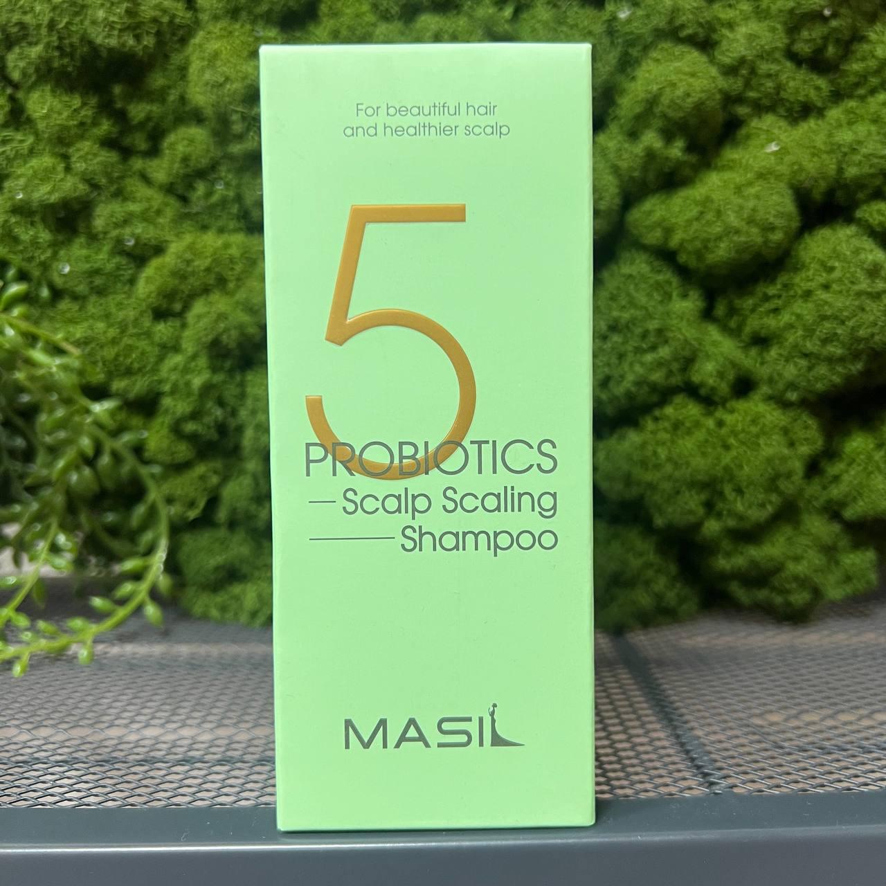 Глубокоочищающий шампунь с пробиотиками Masil 5 Probiotics Scalp Scaling Shampoo 150мл - фото 1 - id-p226445938